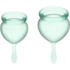 Satisfyer Feel Good Menstrual Cup light green менструальная чаша