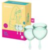 Satisfyer Feel Good Menstrual Cup light green менструальная чаша — изображение 2