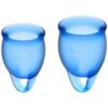 Satisfyer Feel confident Menstrual Cup dark blue  менструальная чаша